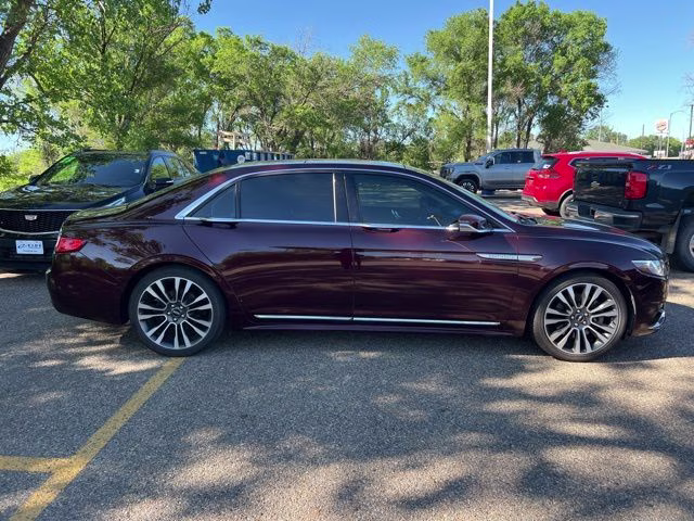 2018 Burgundy Lincoln Continental Select AWD Sedan