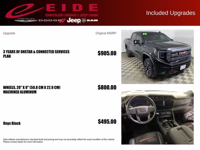 2022 Onyx Black GMC Sierra 1500 AT4 4X4 Truck
