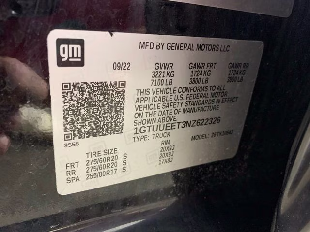 2022 Onyx Black GMC Sierra 1500 AT4 4X4 Truck