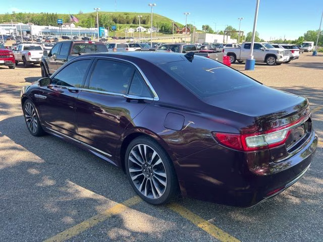 2018 Burgundy Lincoln Continental Select AWD Sedan