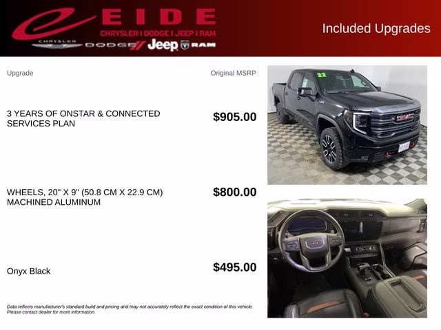 2022 Onyx Black GMC Sierra 1500 AT4 4X4 Truck