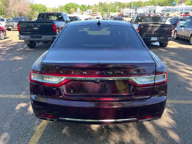 2018 Burgundy Lincoln Continental Select AWD Sedan