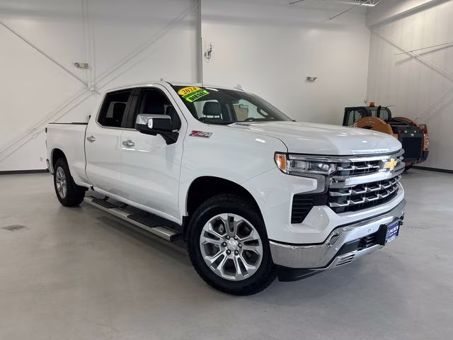 2024 Summit White Chevrolet Silverado 1500 LTZ 4X4 Truck