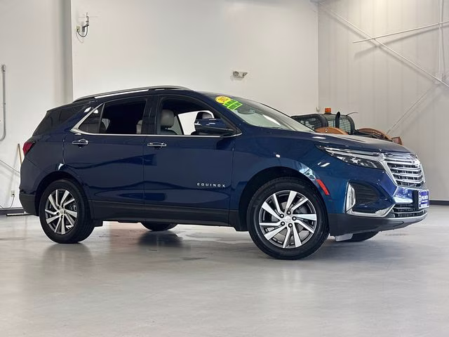 2022 Blue Glow Metallic Chevrolet Equinox Premier AWD SUV