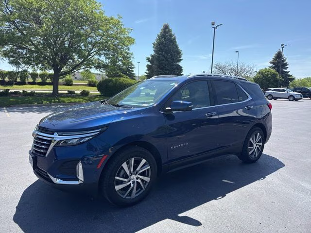 2022 Blue Glow Metallic Chevrolet Equinox Premier AWD SUV