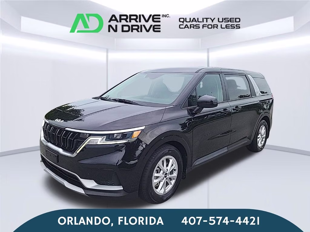 2022 Aurora Black Kia Carnival LX FWD Van