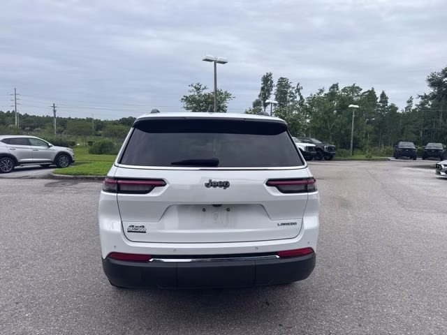 2024 Bright White Clearcoat Jeep Grand Cherokee L Laredo 4X4 SUV