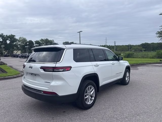 2024 Bright White Clearcoat Jeep Grand Cherokee L Laredo 4X4 SUV