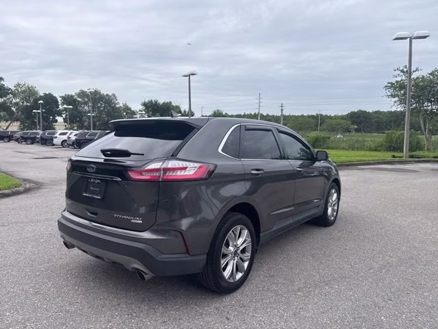 2019 Magnetic Metallic Ford Edge Titanium FWD SUV