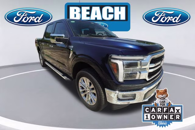 2024 Antimatter Blue Metallic Ford F-150 Lariat 4X4 Truck