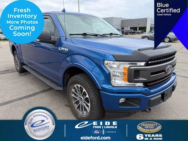 2018 Lightning Blue Ford F-150 XLT 4X4 Truck