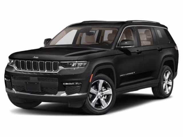 2022 Diamond Black Crystal Pearlcoat Jeep Grand Cherokee L Limited 4X4 SUV
