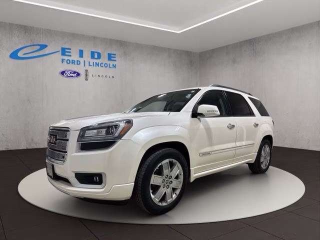 2013 White Diamond Tricoat GMC Acadia Denali AWD SUV