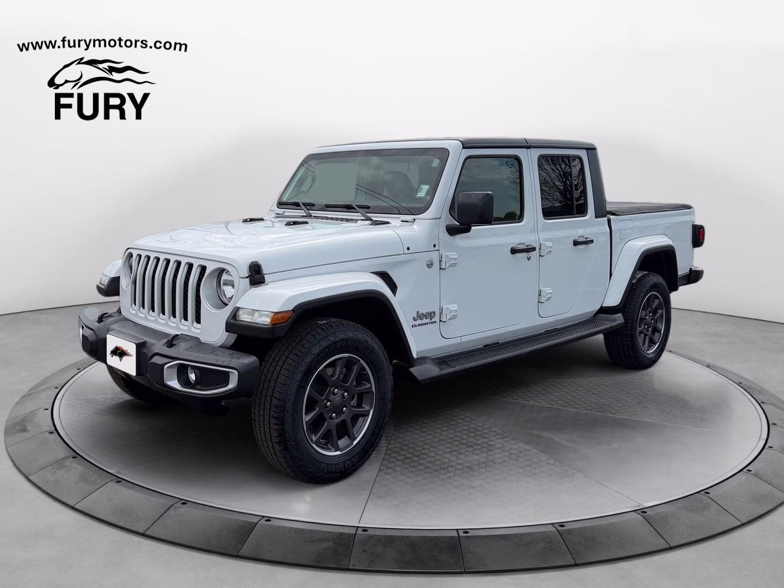 2021 Bright White Clearcoat Jeep Gladiator Overland 4X4 Truck