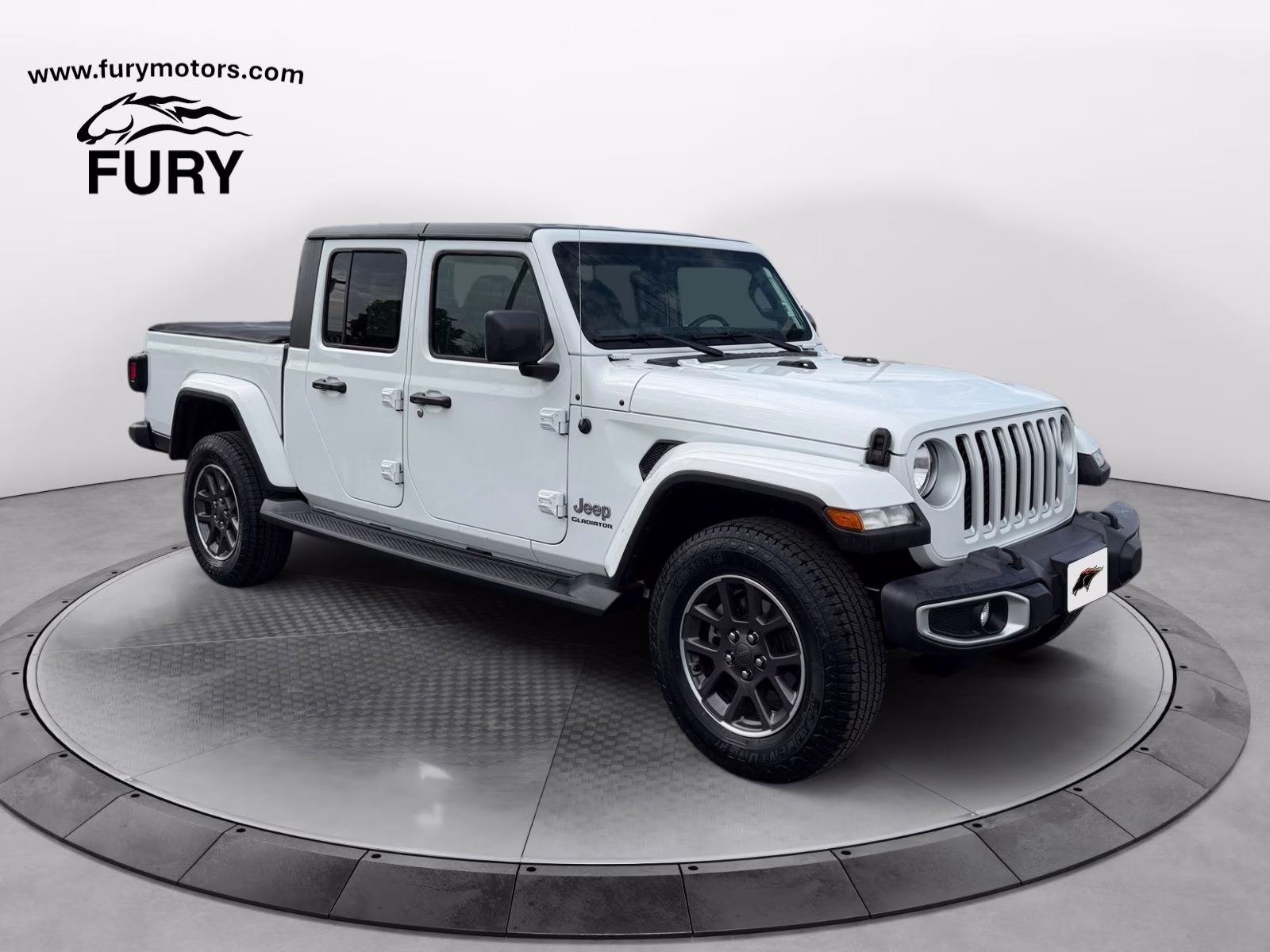 2021 Bright White Clearcoat Jeep Gladiator Overland 4X4 Truck