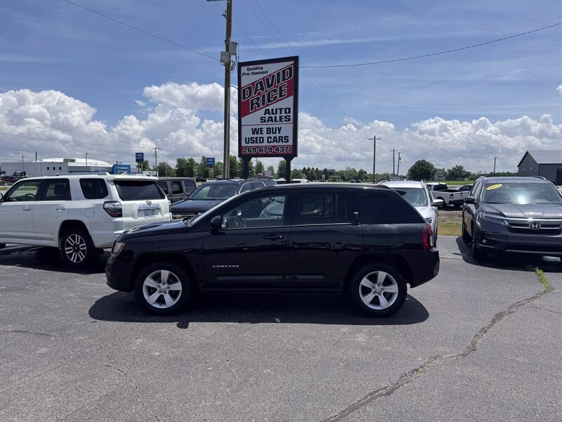 2016 Black Clear Coat Jeep Compass Sport FWD SUV