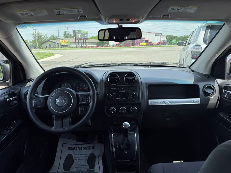 2016 Black Clear Coat Jeep Compass Sport FWD SUV