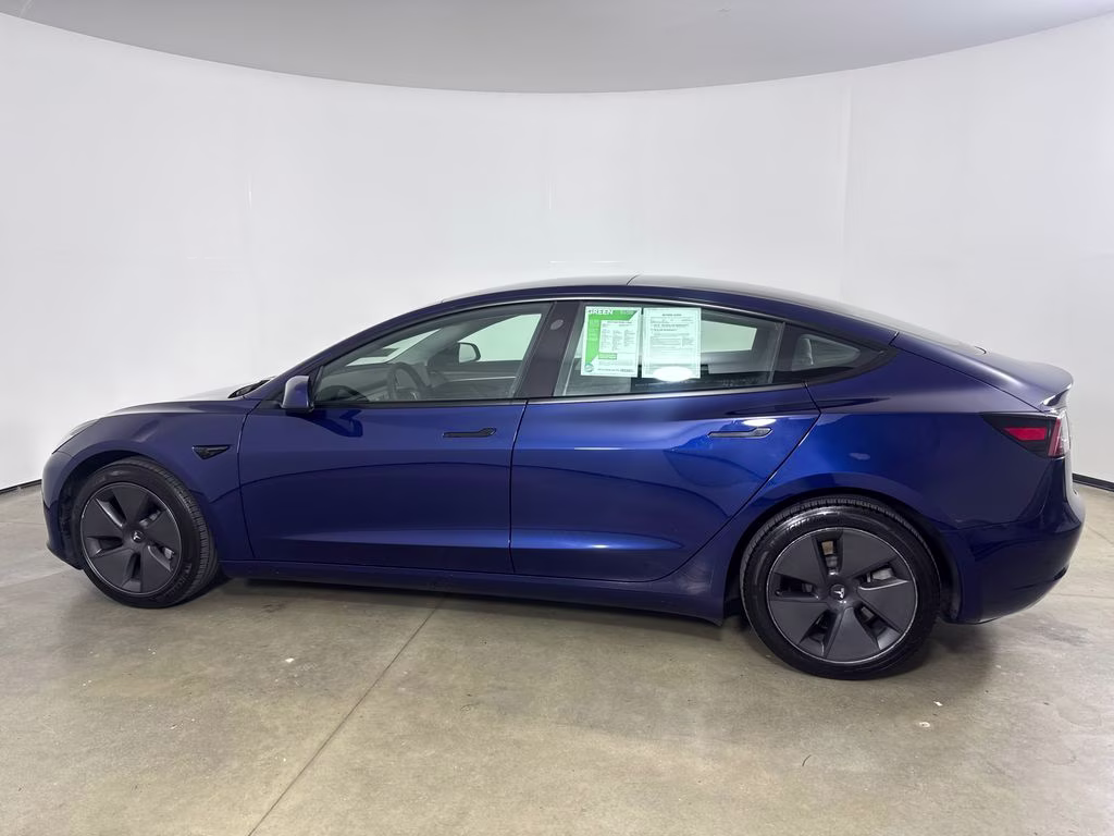 2023 Blue Tesla Model 3 Base RWD Sedan