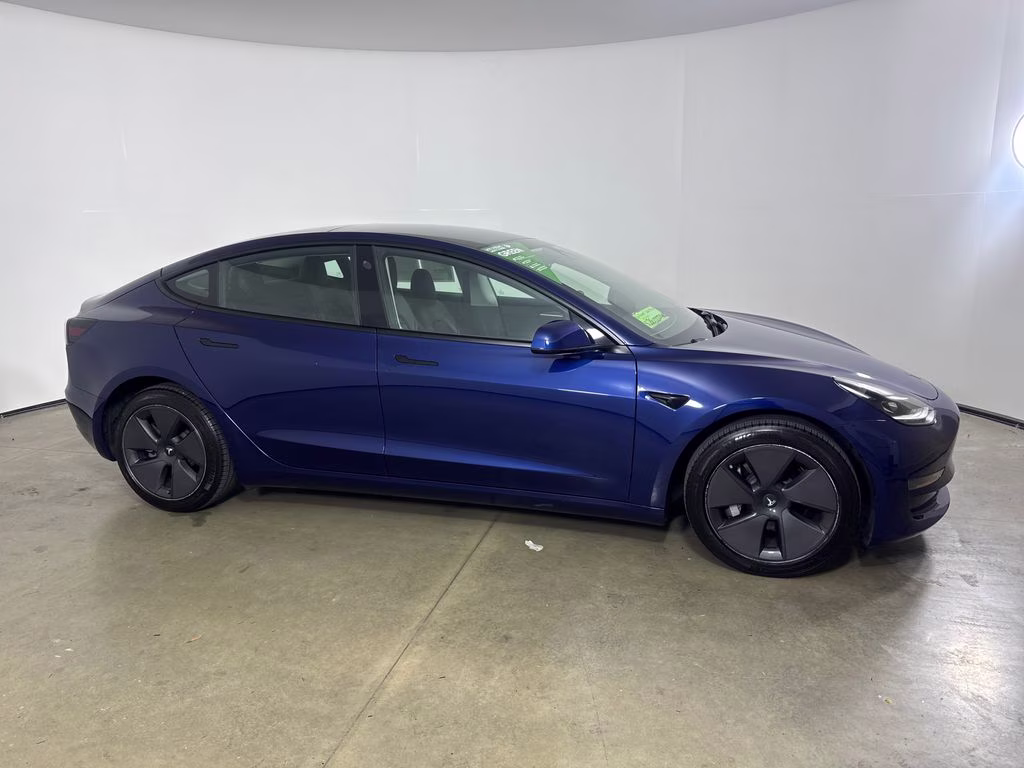 2023 Blue Tesla Model 3 Base RWD Sedan
