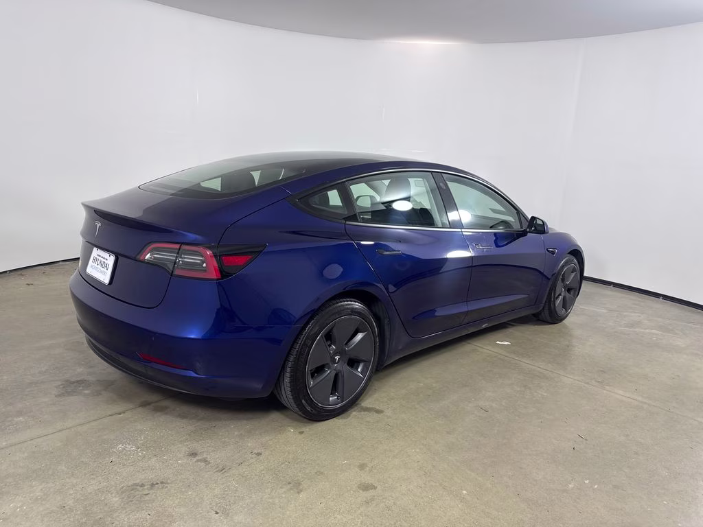 2023 Blue Tesla Model 3 Base RWD Sedan
