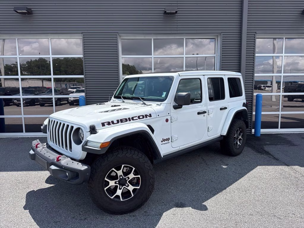 2020 Bright White Clearcoat Jeep Wrangler Unlimited Rubicon 4X4 SUV