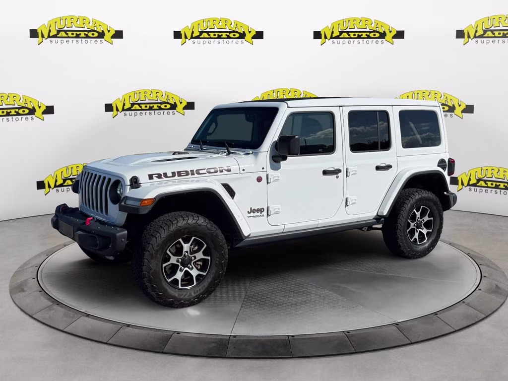 2020 Bright White Clearcoat Jeep Wrangler Unlimited Rubicon 4X4 SUV