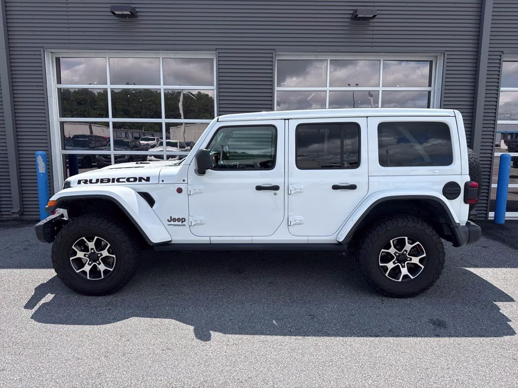2020 Bright White Clearcoat Jeep Wrangler Unlimited Rubicon 4X4 SUV