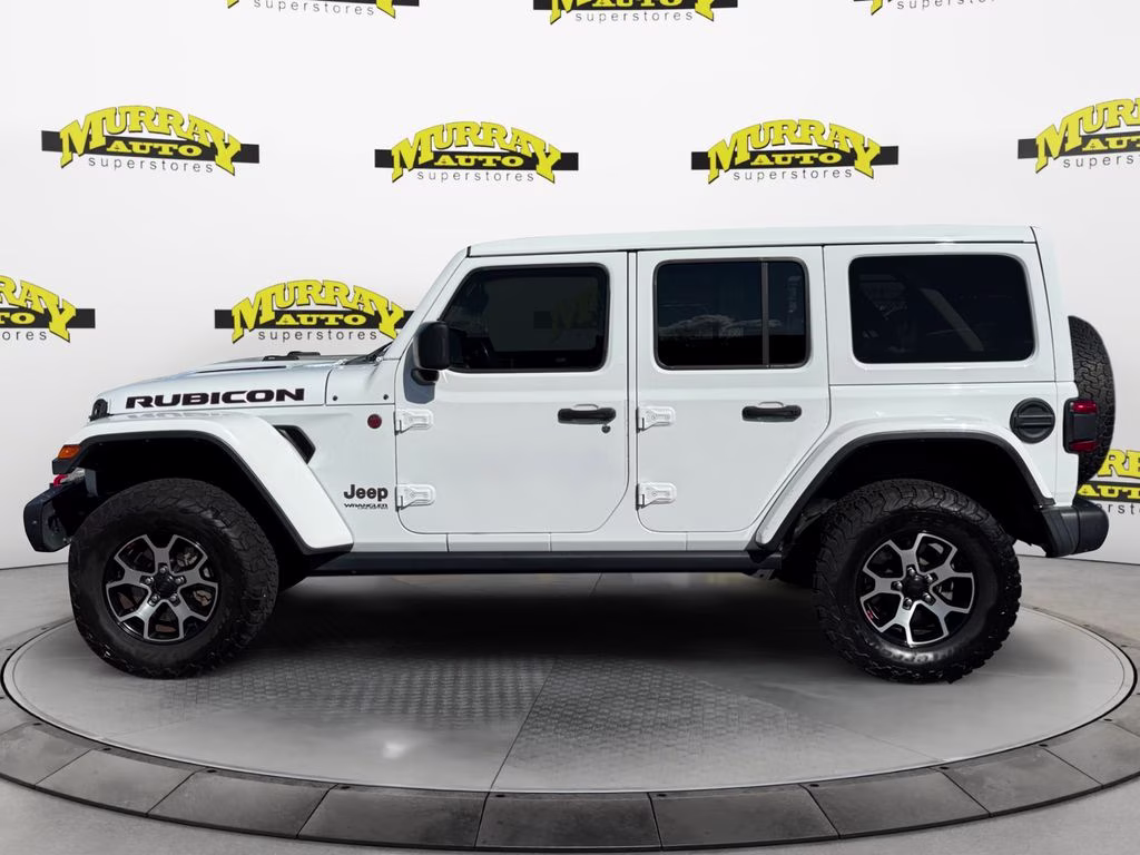 2020 Bright White Clearcoat Jeep Wrangler Unlimited Rubicon 4X4 SUV