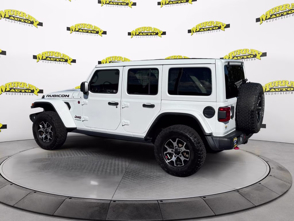 2020 Bright White Clearcoat Jeep Wrangler Unlimited Rubicon 4X4 SUV