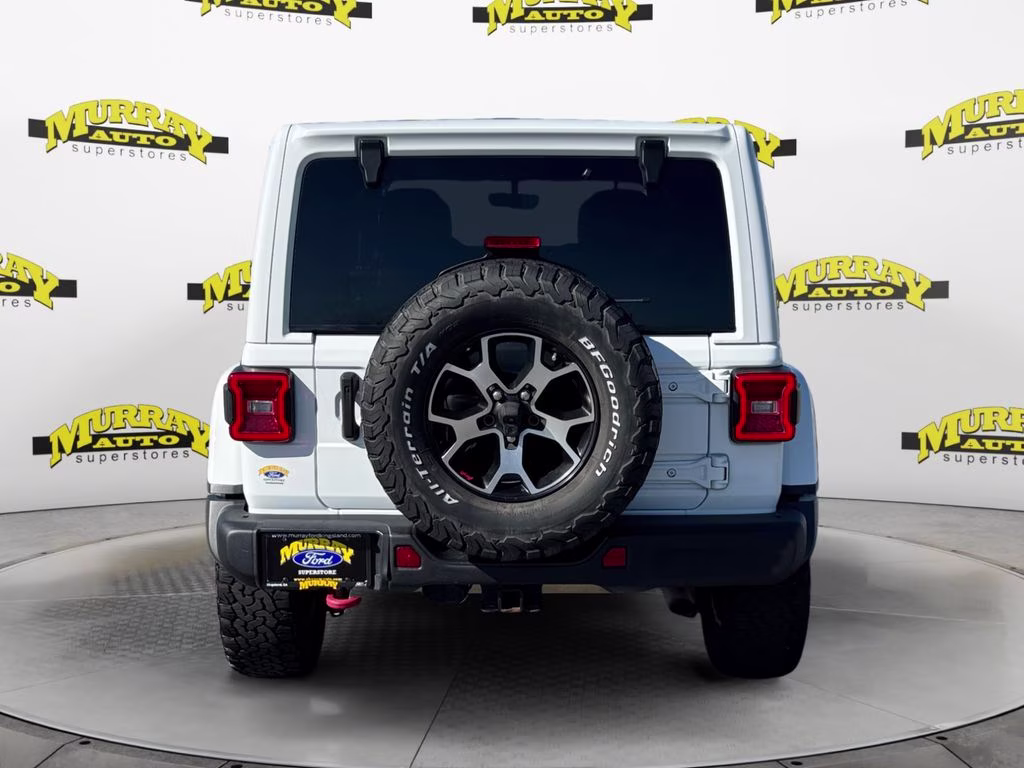 2020 Bright White Clearcoat Jeep Wrangler Unlimited Rubicon 4X4 SUV