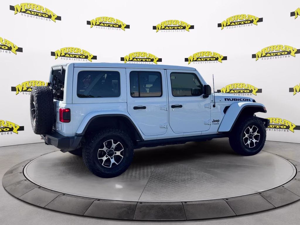 2020 Bright White Clearcoat Jeep Wrangler Unlimited Rubicon 4X4 SUV
