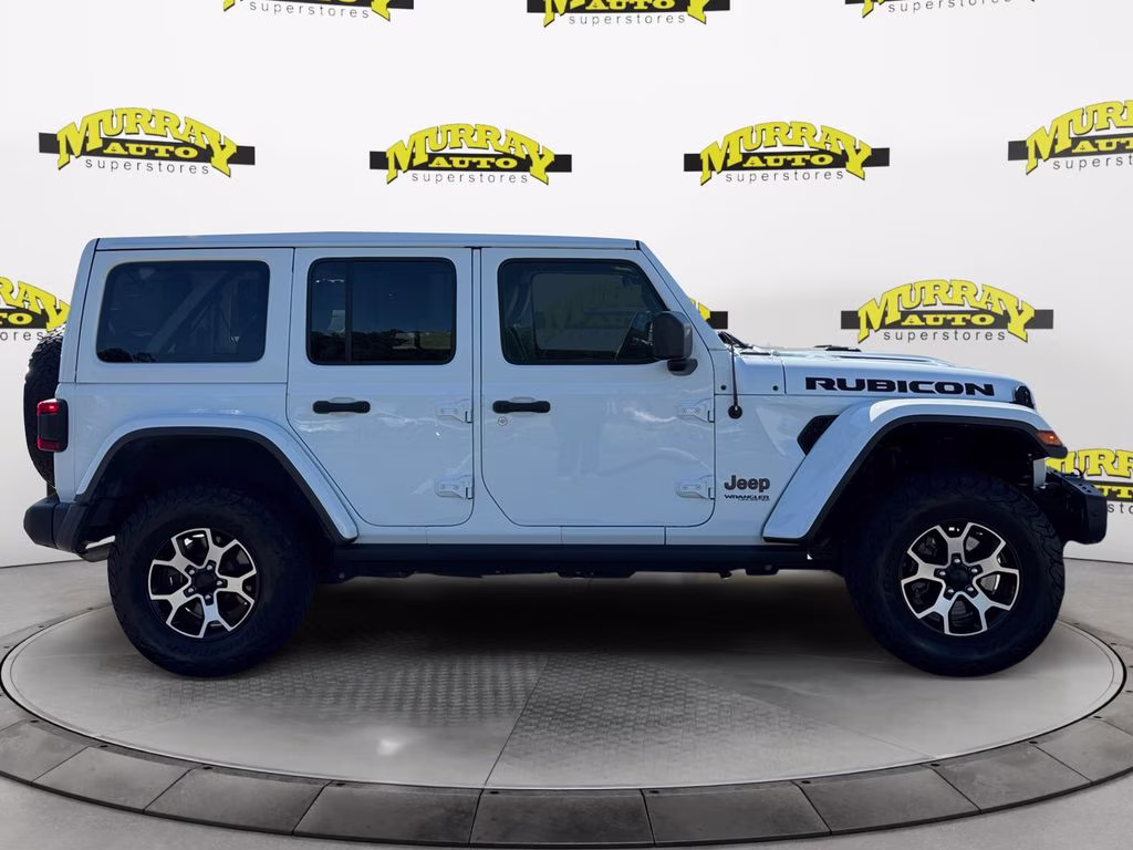 2020 Bright White Clearcoat Jeep Wrangler Unlimited Rubicon 4X4 SUV