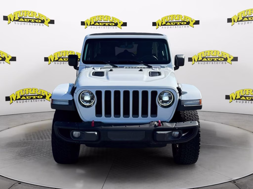 2020 Bright White Clearcoat Jeep Wrangler Unlimited Rubicon 4X4 SUV