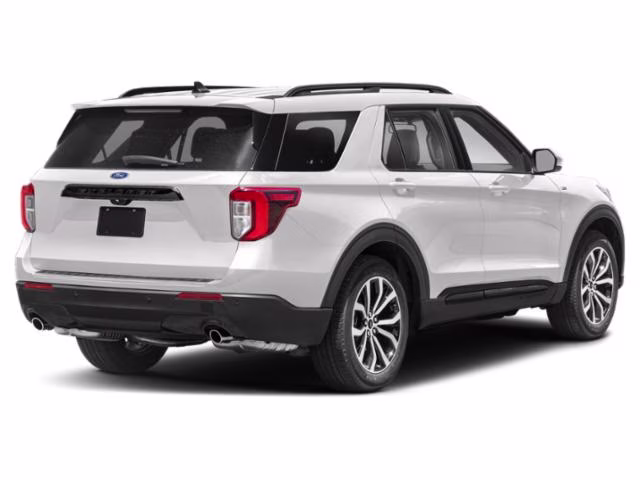 2022 White Metallic Ford Explorer ST-Line 4X4 SUV