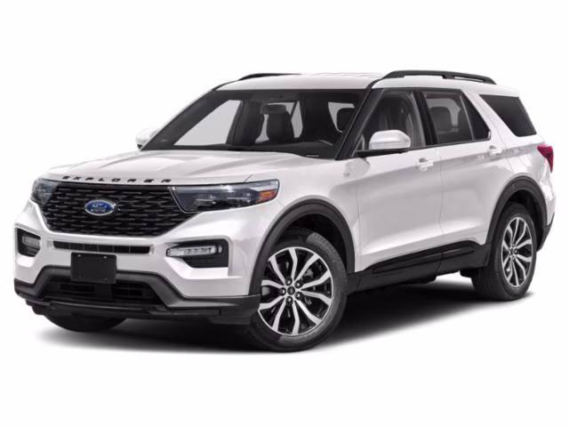 2022 White Metallic Ford Explorer ST-Line 4X4 SUV