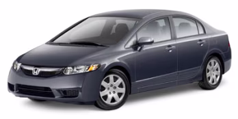 2011 Blue Honda Civic LX FWD Sedan
