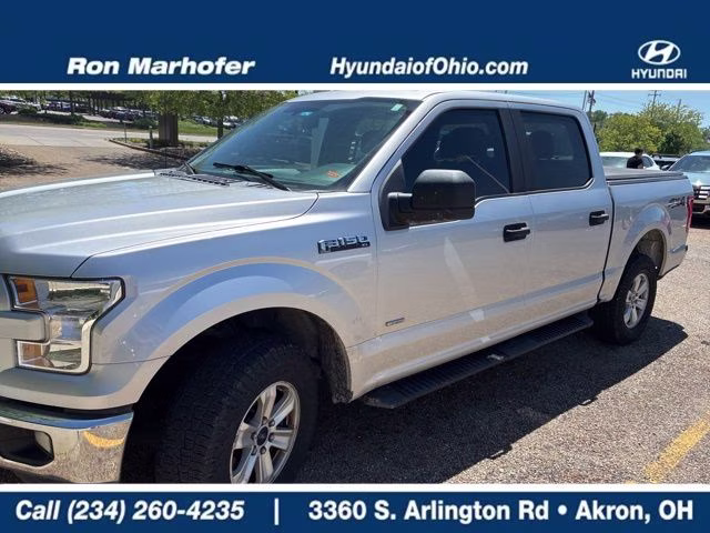 2015 Silver Ford F-150 XL 4X4 Truck