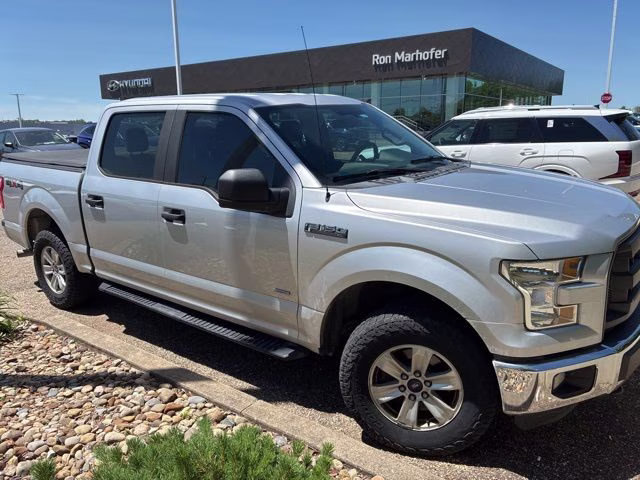 2015 Silver Ford F-150 XL 4X4 Truck