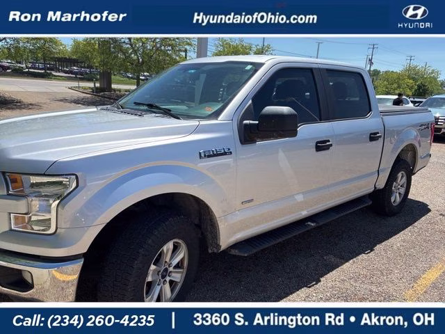 2015 Silver Ford F-150 XL 4X4 Truck