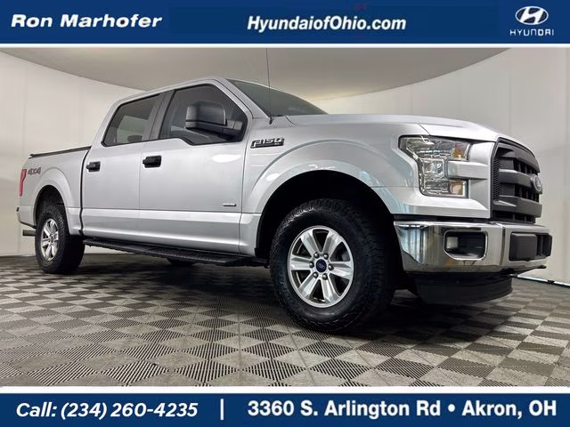2015 Silver Ford F-150 XL 4X4 Truck