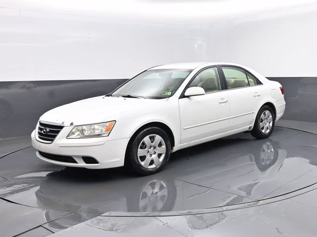 2009 Powder White Pearl Hyundai Sonata GLS V6 FWD Sedan