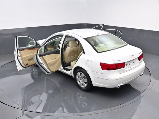 2009 Powder White Pearl Hyundai Sonata GLS V6 FWD Sedan