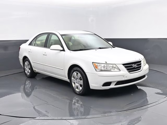 2009 Powder White Pearl Hyundai Sonata GLS V6 FWD Sedan