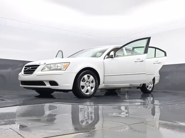 2009 Powder White Pearl Hyundai Sonata GLS V6 FWD Sedan