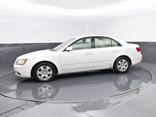 2009 Powder White Pearl Hyundai Sonata GLS V6 FWD Sedan