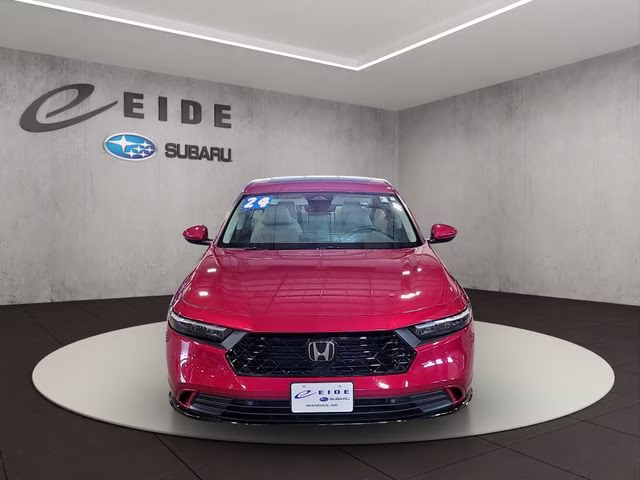 2024 Radiant Red Metallic Honda Accord Hybrid EX-L FWD Sedan