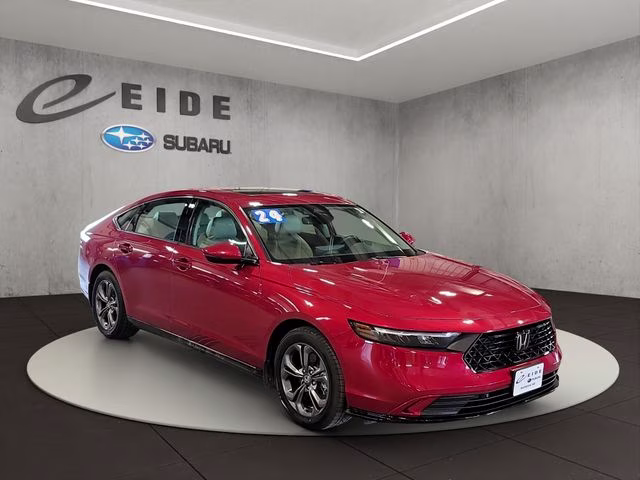 2024 Radiant Red Metallic Honda Accord Hybrid EX-L FWD Sedan