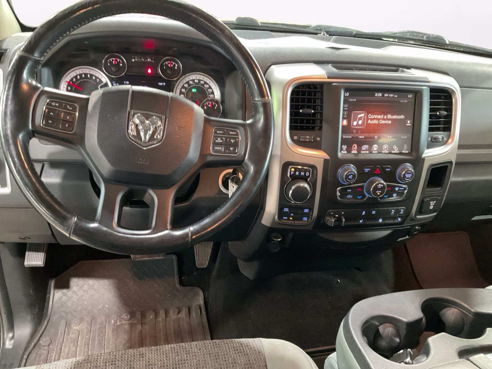 2017 Brilliant Black Crystal Pearlcoat Ram 1500 Big Horn 4X4 Truck