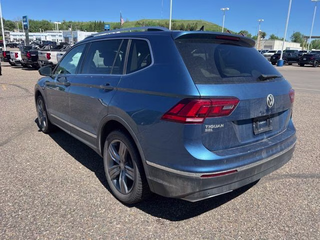 2019 Stone Blue Metallic Volkswagen Tiguan 2.0T SEL Premium R-Line AWD SUV