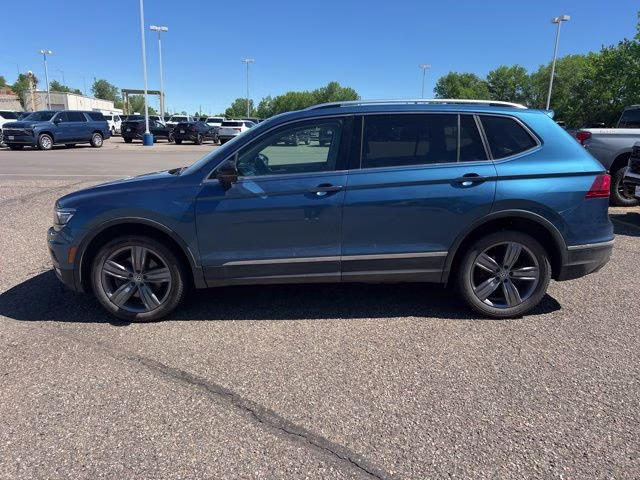 2019 Stone Blue Metallic Volkswagen Tiguan 2.0T SEL Premium R-Line AWD SUV